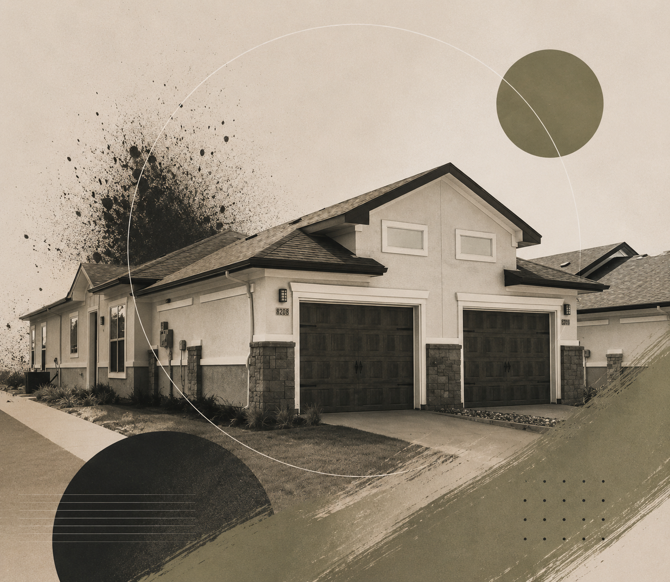 Editorial view of the McKinney studio exterior on Casita Drive.
